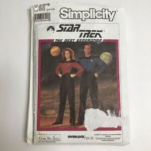 Simplicity Star Trek Costume Sew Pattern 9394 Size BB (34-44) CUT 1989 Vintage